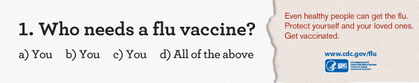CDC Flu Vaccine banner